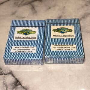 2 VINTAGE TROPICANA Where Las Vegas Begins Playing Cards Deck SEALED